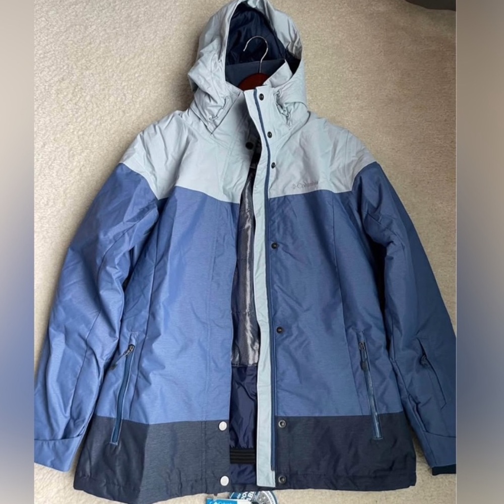 NWT Columbia Women's Snowshoe Mountain Omni Heat Hooded Ski Jacket Size L